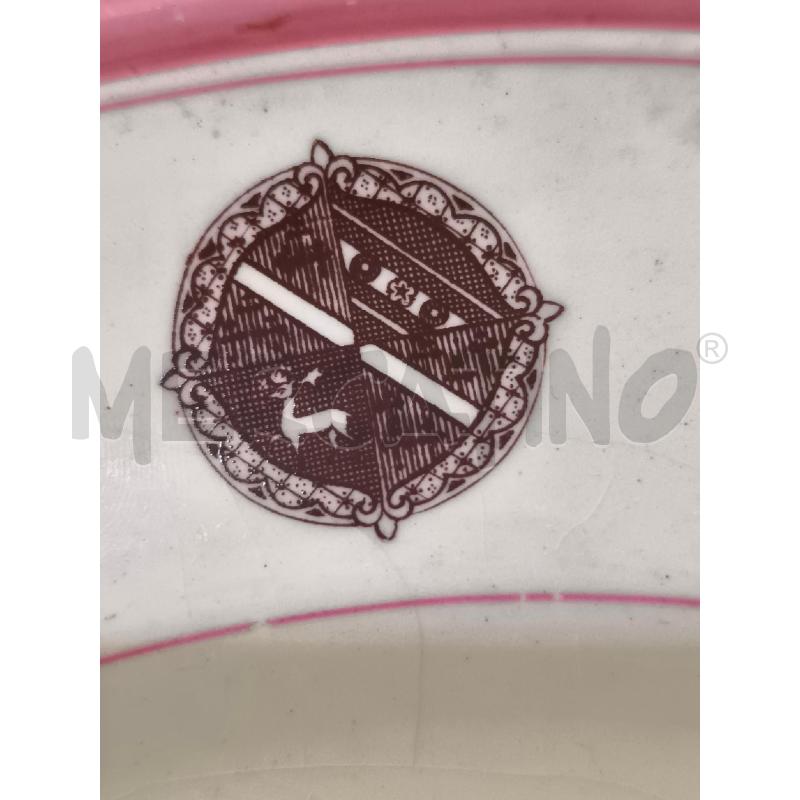 PIATTO SERVIZIO DA 10 BORDO ROSA | Mercatino dell'Usato Mestre 2