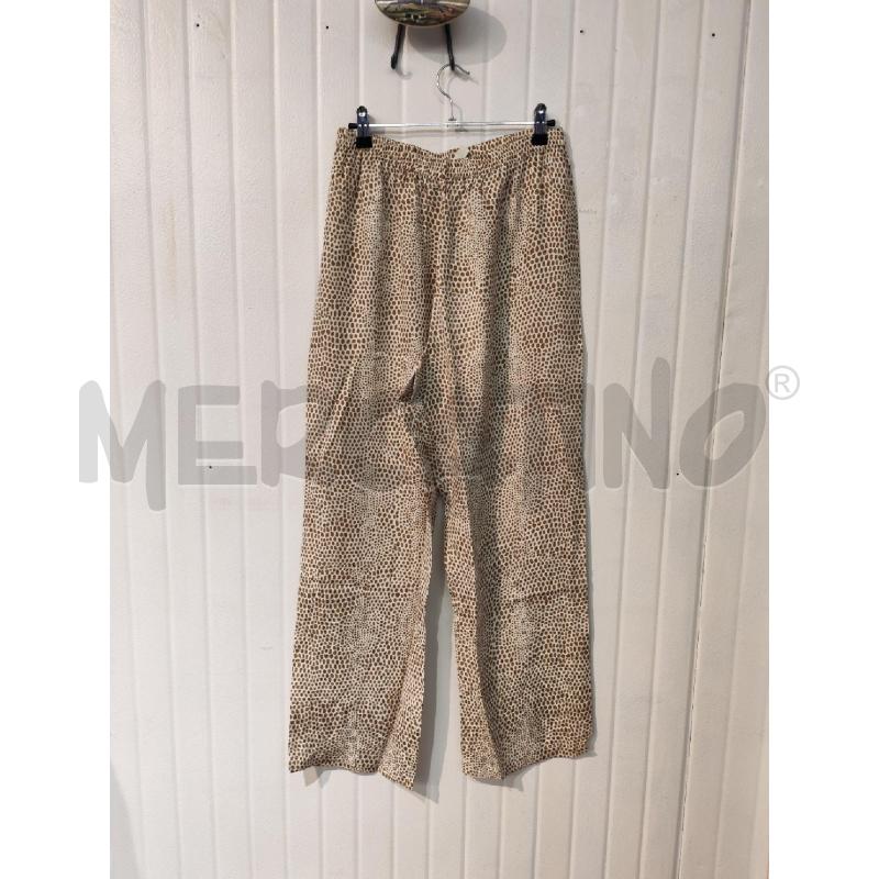 PIGIAMA DONNA PURA SETA BEIGE A MACCHIE MARRONI | Mercatino dell'Usato Mestre 3