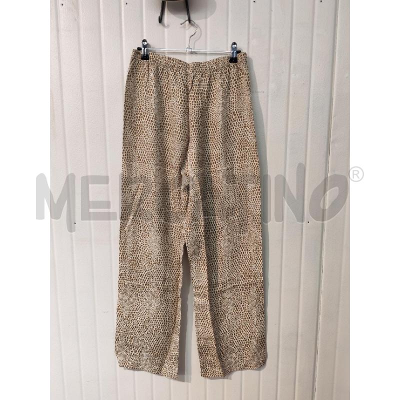PIGIAMA DONNA PURA SETA BEIGE A MACCHIE MARRONI | Mercatino dell'Usato Mestre 4
