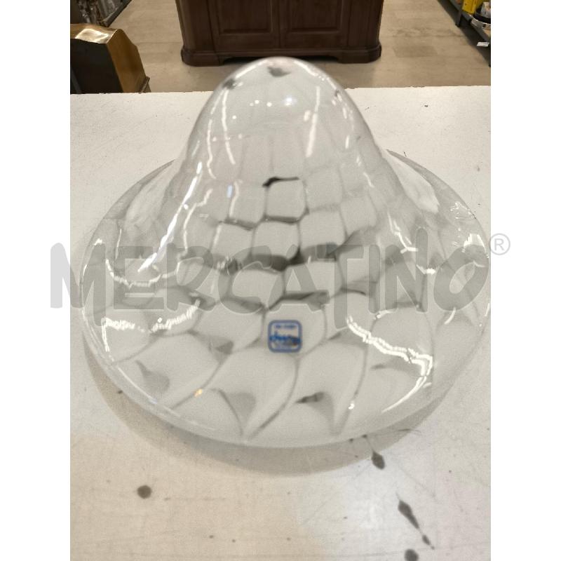 PLAFONIERA MURANO DE MAJOFANTASIA BIANCA | Mercatino dell'Usato Mestre 1