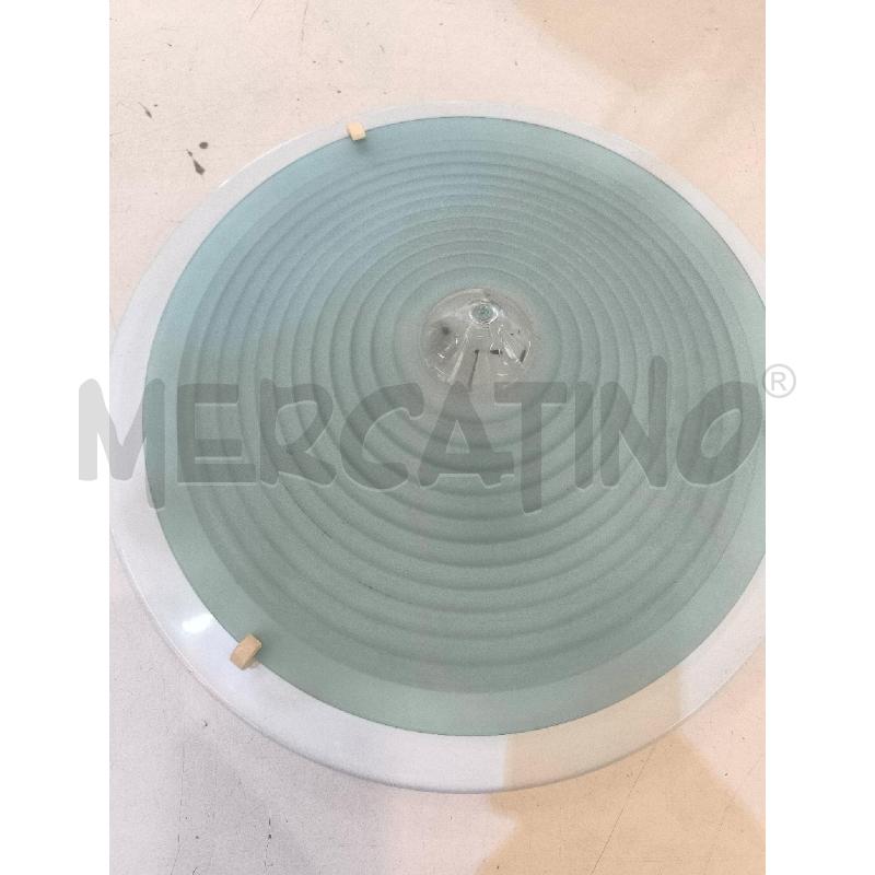 PLAFONIERA VERDE SATINATO CON PUNTALE | Mercatino dell'Usato Mestre 1