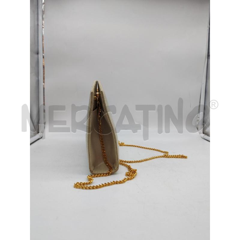 POCHETTE ANTONIO SCEPIBIANCHE CATENINA DORATA | Mercatino dell'Usato Mestre 2