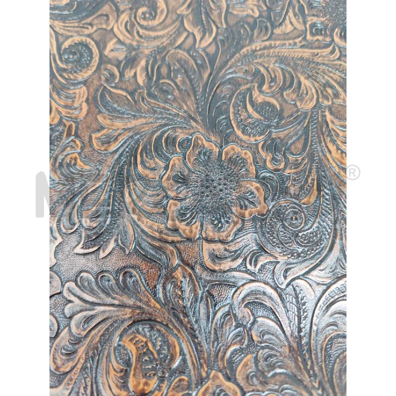POCHETTE CHARRO VINTAGE MARRONE DAMASCATA | Mercatino dell'Usato Mestre 3