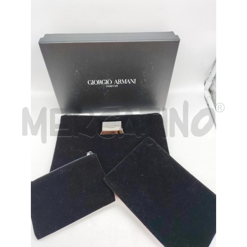 POCHETTE GIORGIO ARMANI PZ3 BEAUTY NERE | Mercatino dell'Usato Mestre 1