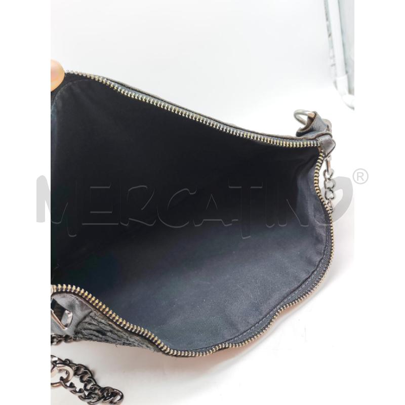 POCHETTE NERA IN PELLE DI COCCODRILLO | Mercatino dell'Usato Mestre 4