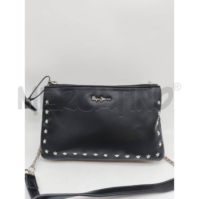 POCHETTE PEPEJEANS NERA CON STELLINE  | Mercatino dell'Usato Mestre 2