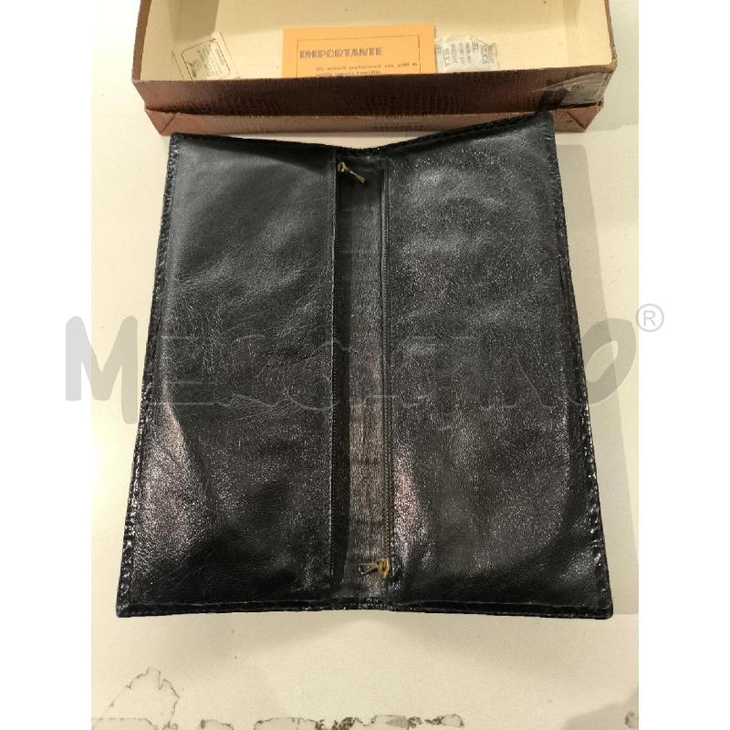 POCHETTE RETTILE MARRONE NERA | Mercatino dell'Usato Mestre 2
