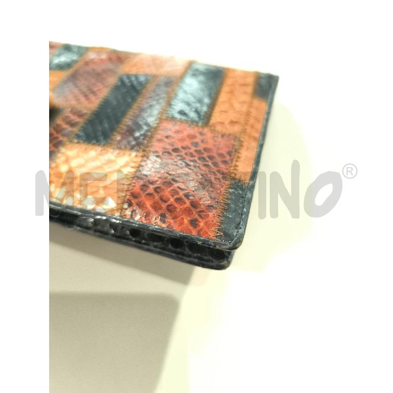 POCHETTE RETTILE MARRONE NERA | Mercatino dell'Usato Mestre 4