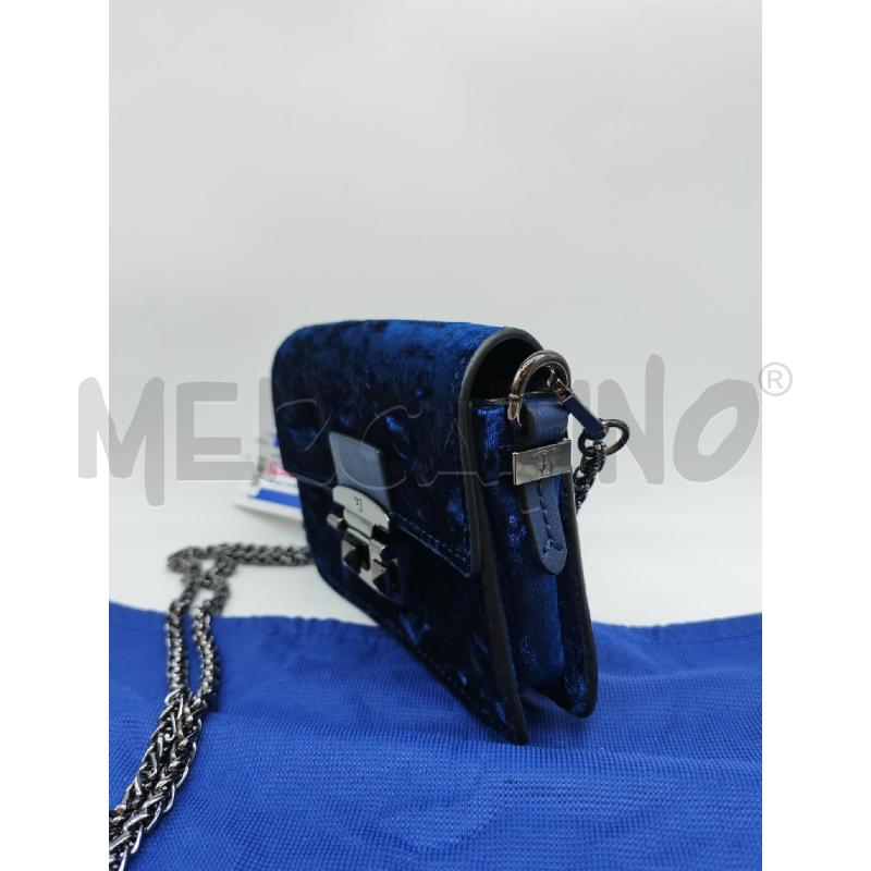 POCHETTE TRUSSARDI JEANS CINIGLIA BLU | Mercatino dell'Usato Mestre 2
