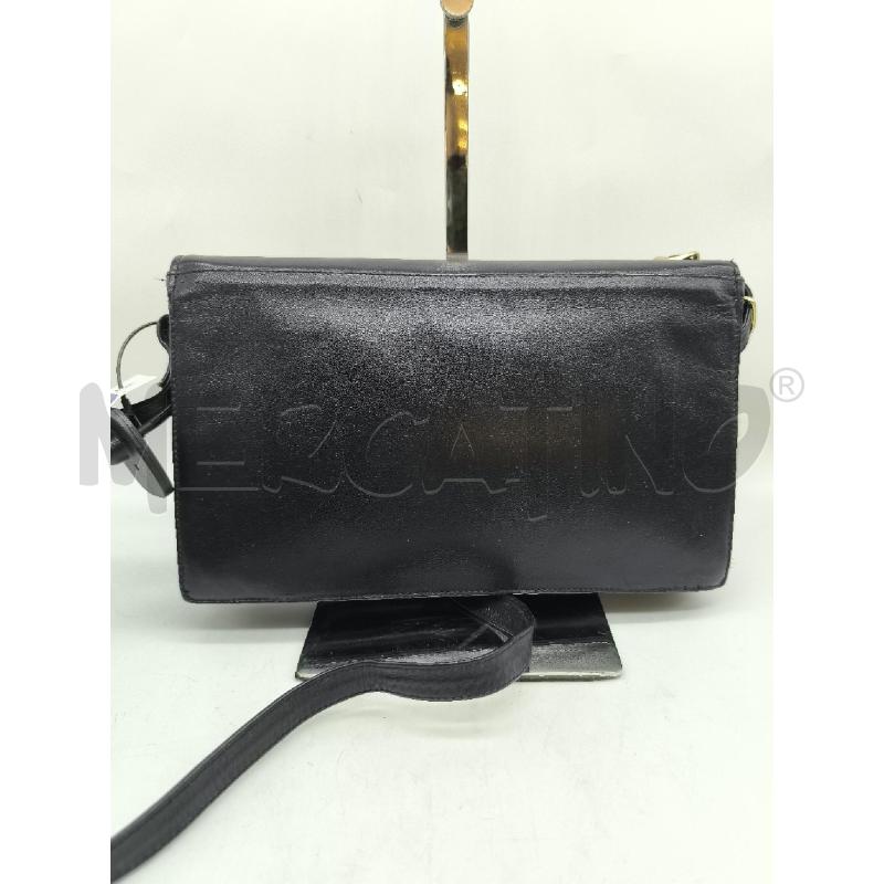 POCHETTE VERA PELLE NERA VINTAGE SEMIRIGIDA A | Mercatino dell'Usato Mestre 2
