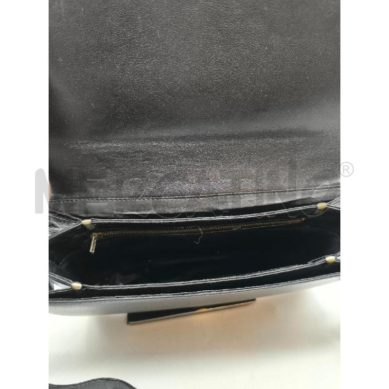 POCHETTE VERA PELLE NERA VINTAGE SEMIRIGIDA A | Mercatino dell'Usato Mestre 3