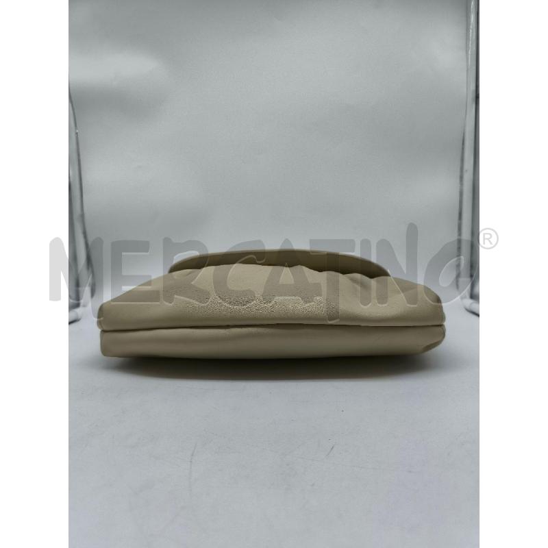 POCHETTE VINTAGE VERA PELLE BEIGE CHIARO CON ARRICCIATURE | Mercatino dell'Usato Mestre 3