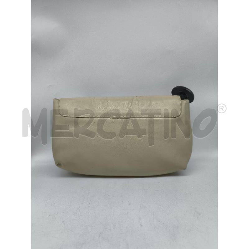 POCHETTE VINTAGE VERA PELLE BEIGE CHIARO CON ARRICCIATURE | Mercatino dell'Usato Mestre 4