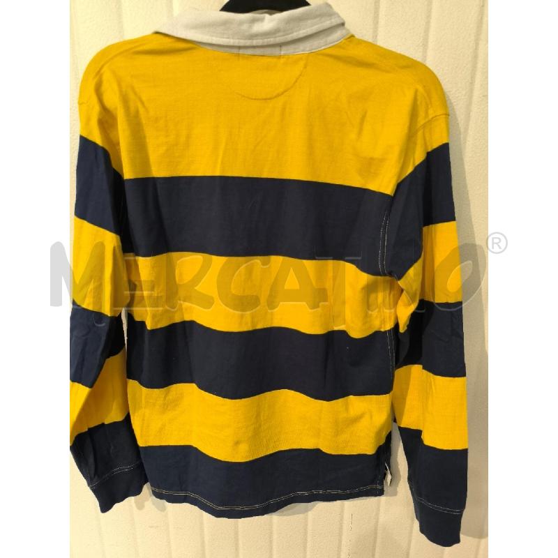 POLO BAMBINO RALPH LAUREN GIALLO BLU RIGHE  | Mercatino dell'Usato Mestre 4