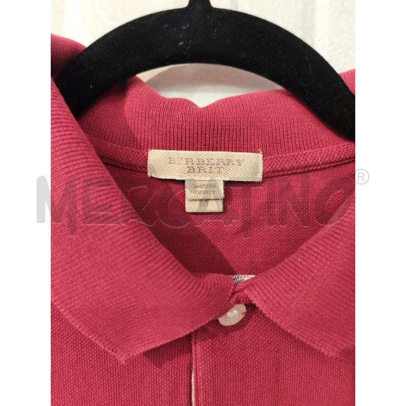 POLO UOMO BURBERRY VIOLA MANICHE LUNGHE | Mercatino dell'Usato Mestre 2