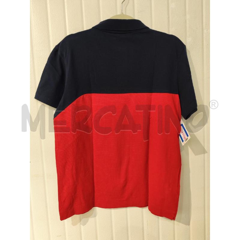 POLO UOMO LACOSTE BLU BIANCA E ROSSA | Mercatino dell'Usato Mestre 3