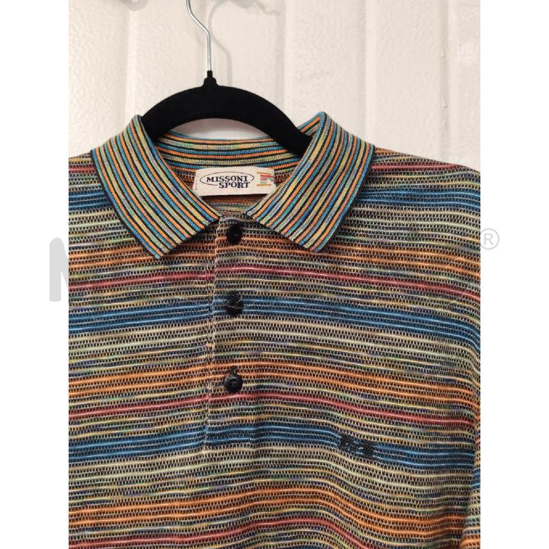 POLO UOMO MISSONI SPORT MULTICOLOR RIGHINE PICCOLE PUNTINI | Mercatino dell'Usato Mestre 2