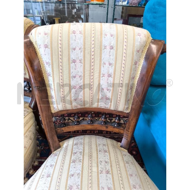 POLTRONCINE COPPIA TESSUTO A FIORI | Mercatino dell'Usato Mestre 2
