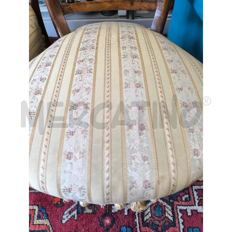 POLTRONCINE COPPIA TESSUTO A FIORI | Mercatino dell'Usato Mestre 4