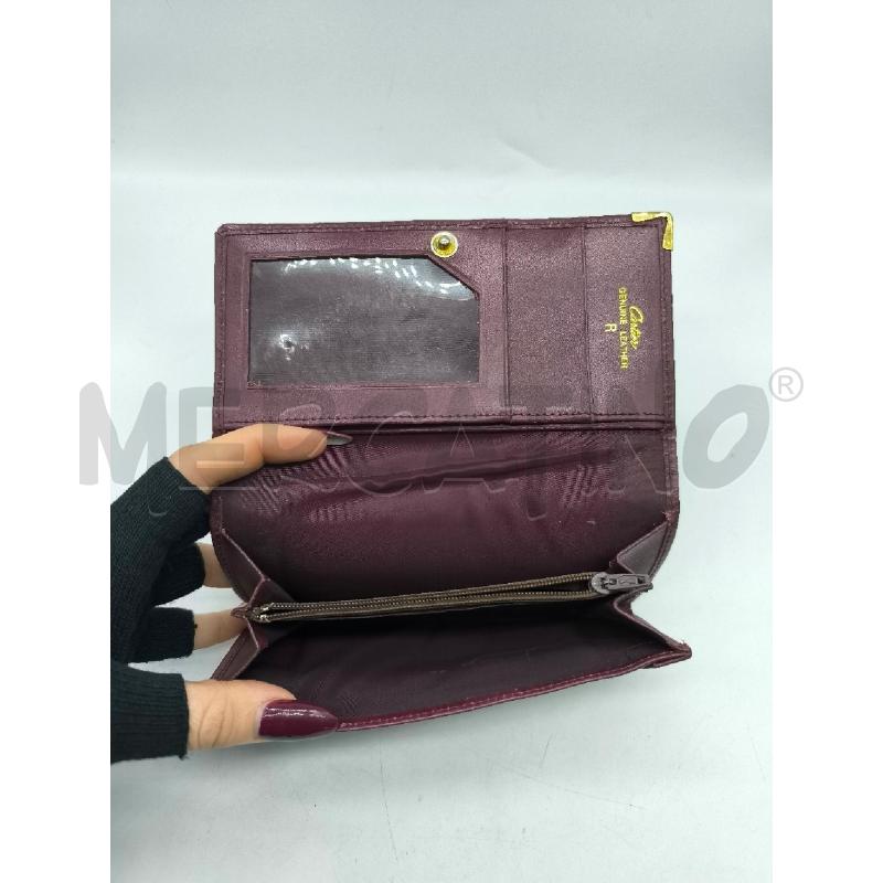 PORTA FOGLIO CARTIER VIOLA VERA PELLE | Mercatino dell'Usato Mestre 3