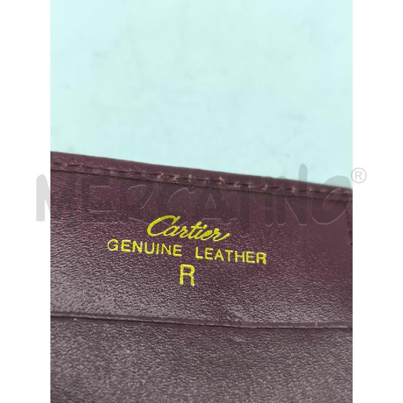 PORTA FOGLIO CARTIER VIOLA VERA PELLE | Mercatino dell'Usato Mestre 4