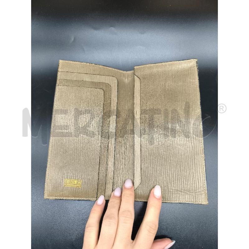 PORTA FOGLIO FENDI VINTAGE NERO PROFILI MARRONI | Mercatino dell'Usato Mestre 2