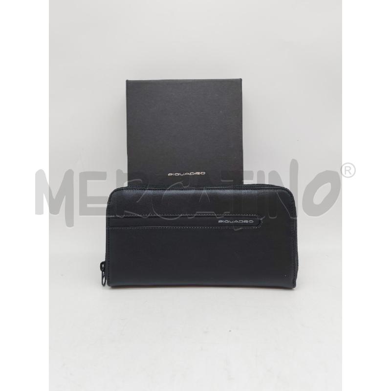 PORTA FOGLIO PIQUADRO NERO | Mercatino dell'Usato Mestre 1