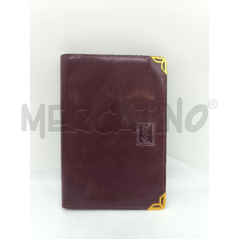 PORTA FOGLIO YVES SAINT LAURENT UOMO PELLE BORDO' | Mercatino dell'Usato Mestre 2