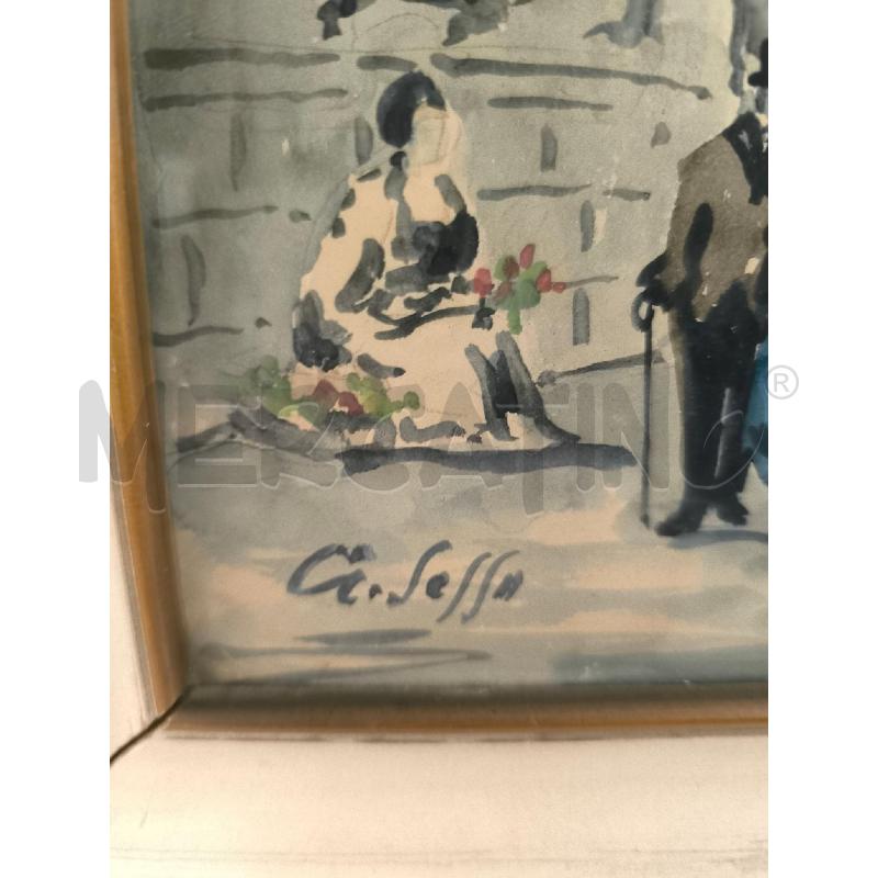 QUADRO ACQUERELLO ALDO SESSA SCORCIO DI VENEZIA | Mercatino dell'Usato Mestre 2