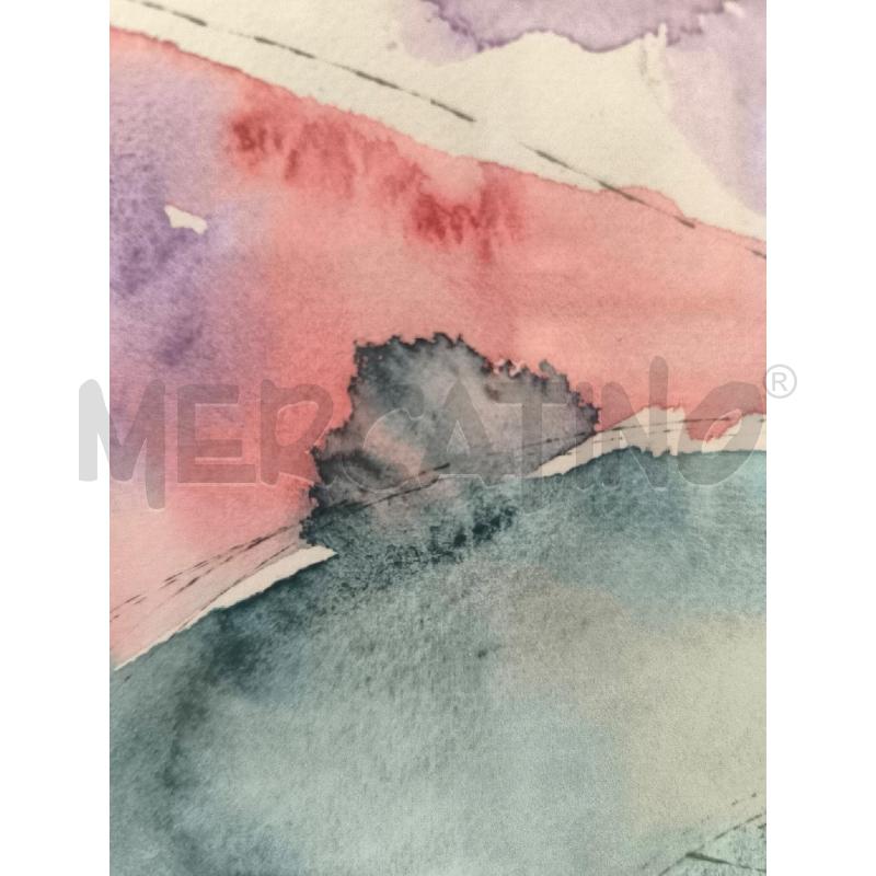 QUADRO AQUERELLO DAGMAR MANN 1980 | Mercatino dell'Usato Mestre 4