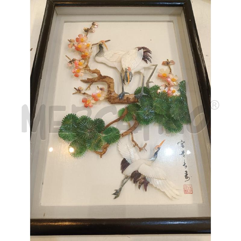 QUADRO ASIATICO MADREPERLA 34X24 | Mercatino dell'Usato Mestre 4