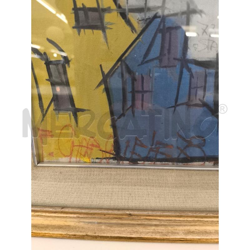 QUADRO ASTRATTO VASO CON PAESAGGIO | Mercatino dell'Usato Mestre 2