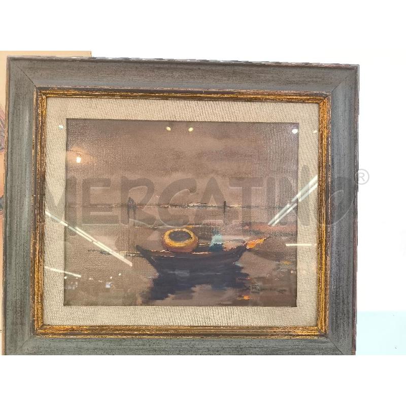 QUADRO BARCA VISTA LAGUNA | Mercatino dell'Usato Mestre 1