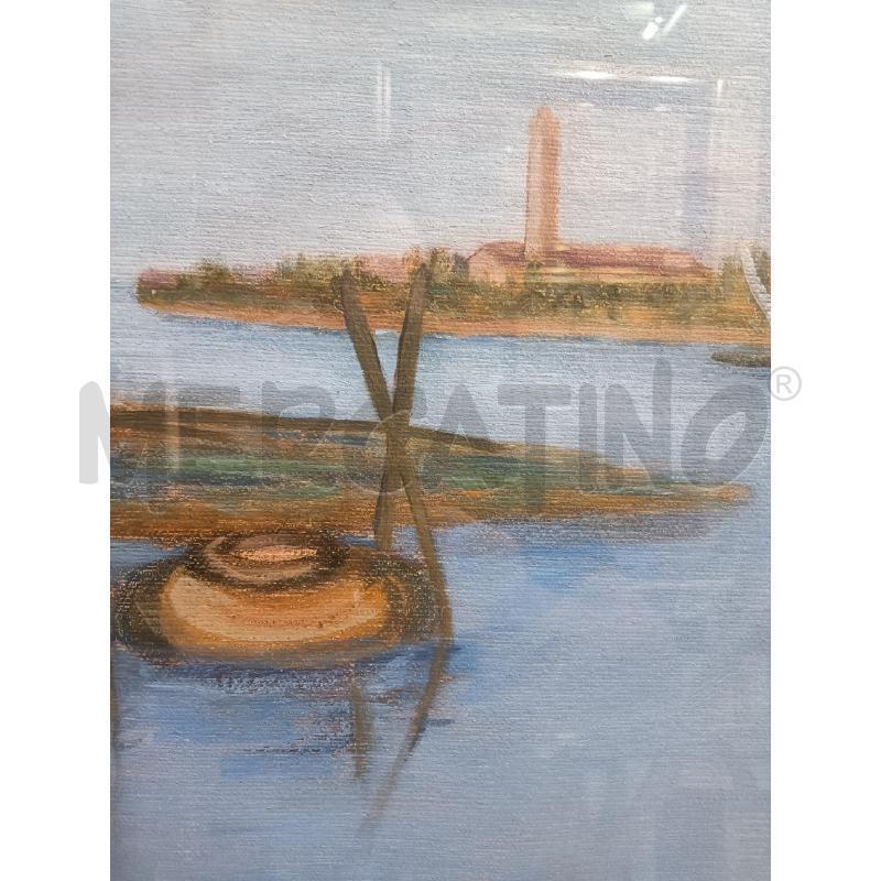 QUADRO BERGAMO VISTA BURANO | Mercatino dell'Usato Mestre 3