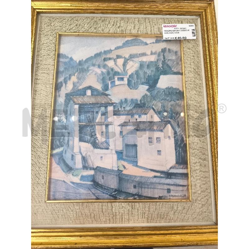 QUADRO BRUNO ZABEO FIUME CON CASE | Mercatino dell'Usato Mestre 1