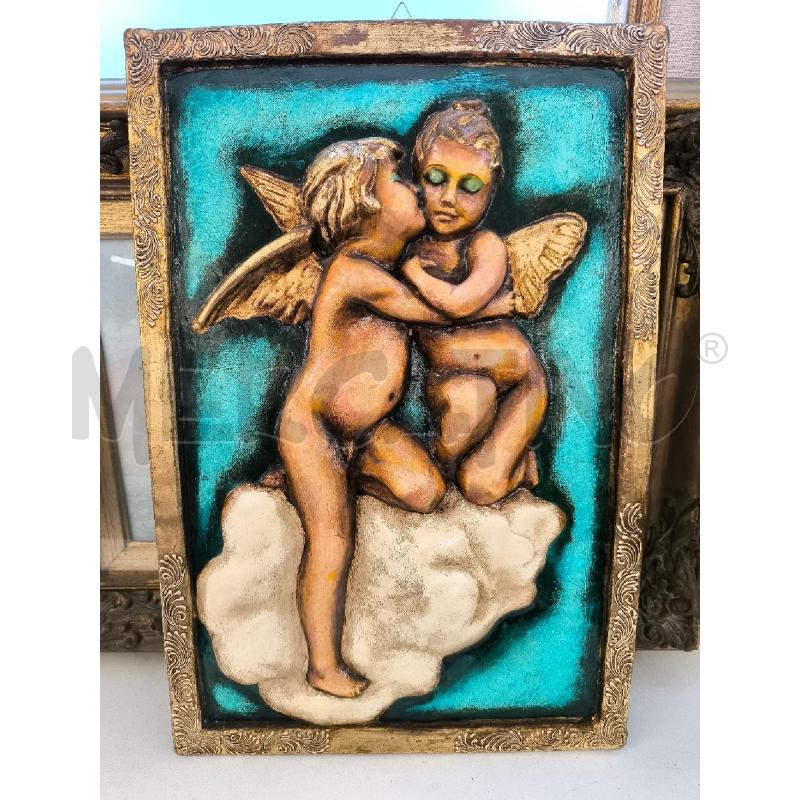 QUADRO CARTAPESTA COPPIA PUTTI | Mercatino dell'Usato Mestre 1