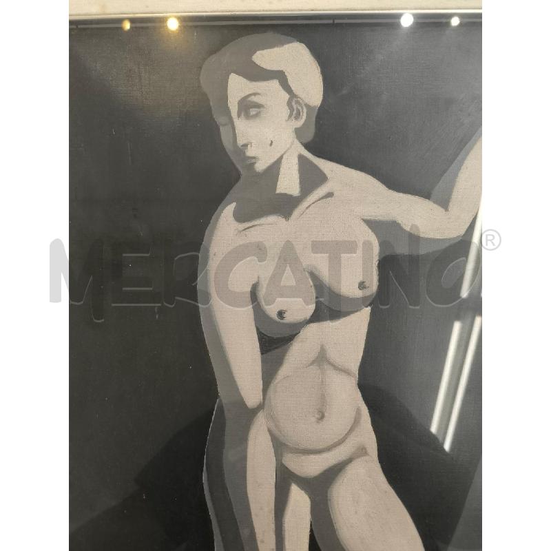 QUADRO FIGURA FEMMINILE FONDO GRIGIO | Mercatino dell'Usato Mestre 2