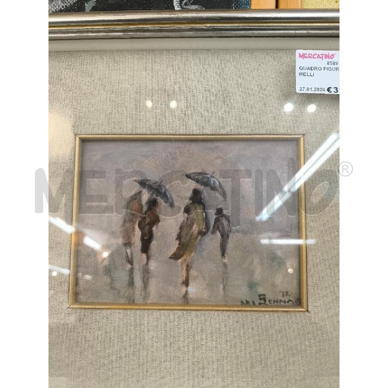 QUADRO FIGURE CON OMBRELLI | Mercatino dell'Usato Mestre 2