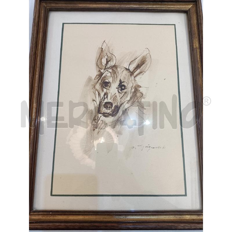 QUADRO GRIGUOLO AMELIO CANE | Mercatino dell'Usato Mestre 1
