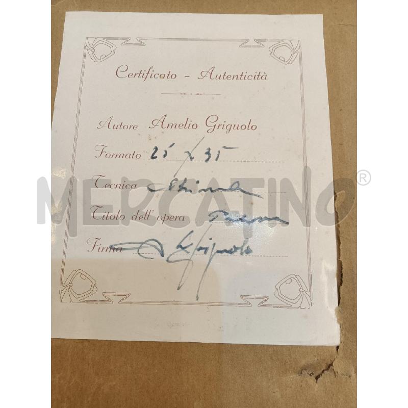 QUADRO GRIGUOLO AMELIO SCORCIO | Mercatino dell'Usato Mestre 4