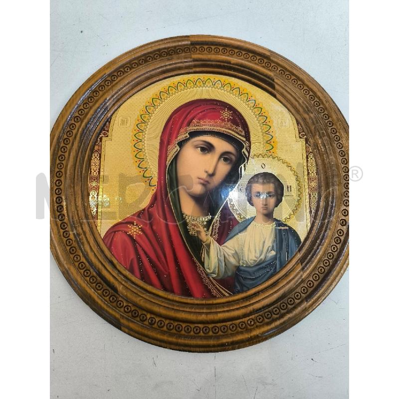 QUADRO ICONA TONDA IN LEGNO  | Mercatino dell'Usato Mestre 1
