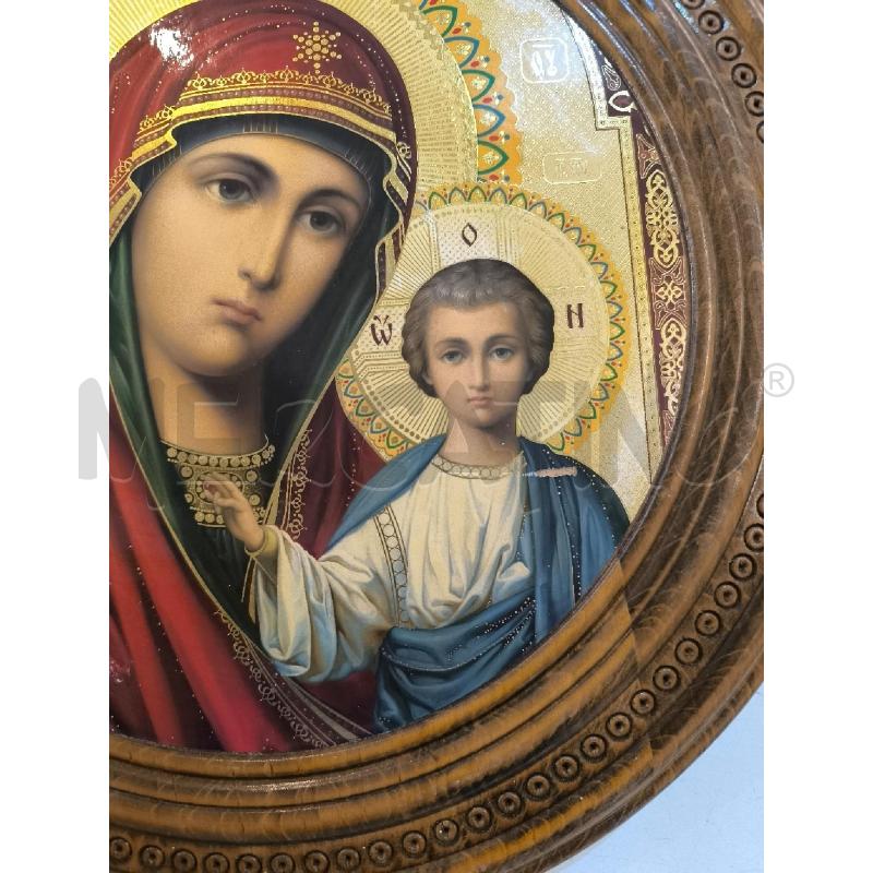 QUADRO ICONA TONDA IN LEGNO  | Mercatino dell'Usato Mestre 4