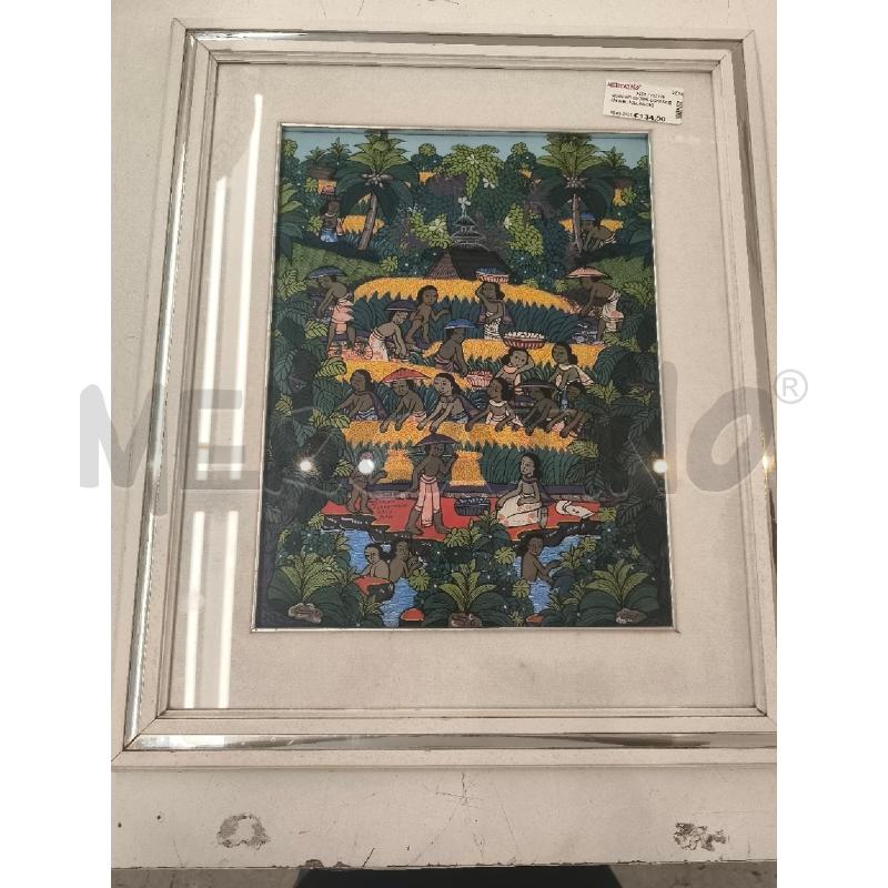 QUADRO KETUK SOKI SCENA NEL VILLAGGIO | Mercatino dell'Usato Mestre 3
