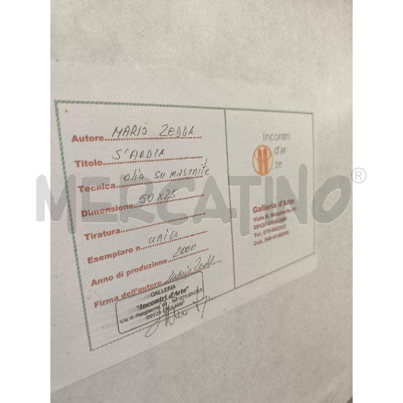 QUADRO MARIO ZEDDA CAVALLI | Mercatino dell'Usato Mestre 3