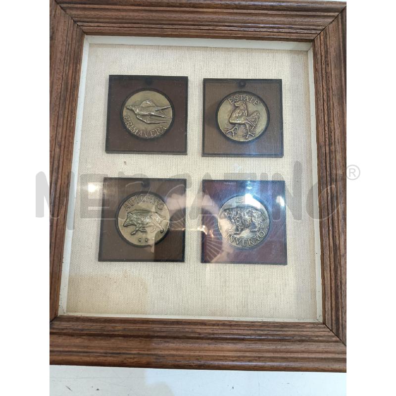 QUADRO MEDAGLIE IN BRONZO LUCIANO MINGUZZI | Mercatino dell'Usato Mestre 1