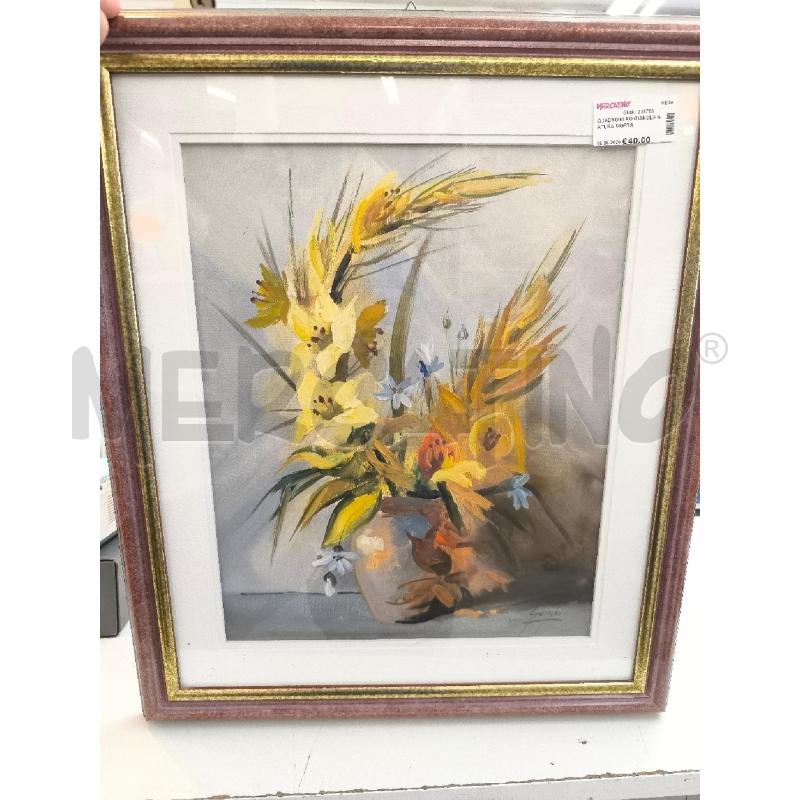 QUADRO MIRO GIANOLA NATURA MORTA | Mercatino dell'Usato Mestre 1