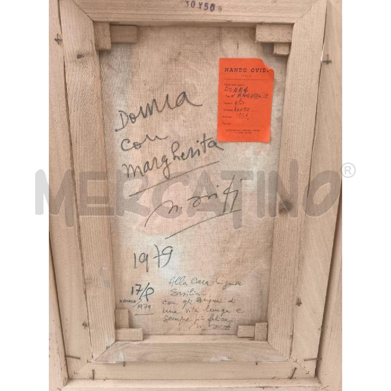 QUADRO NADO OVIDI DONNA CON MARGHERITA | Mercatino dell'Usato Mestre 5