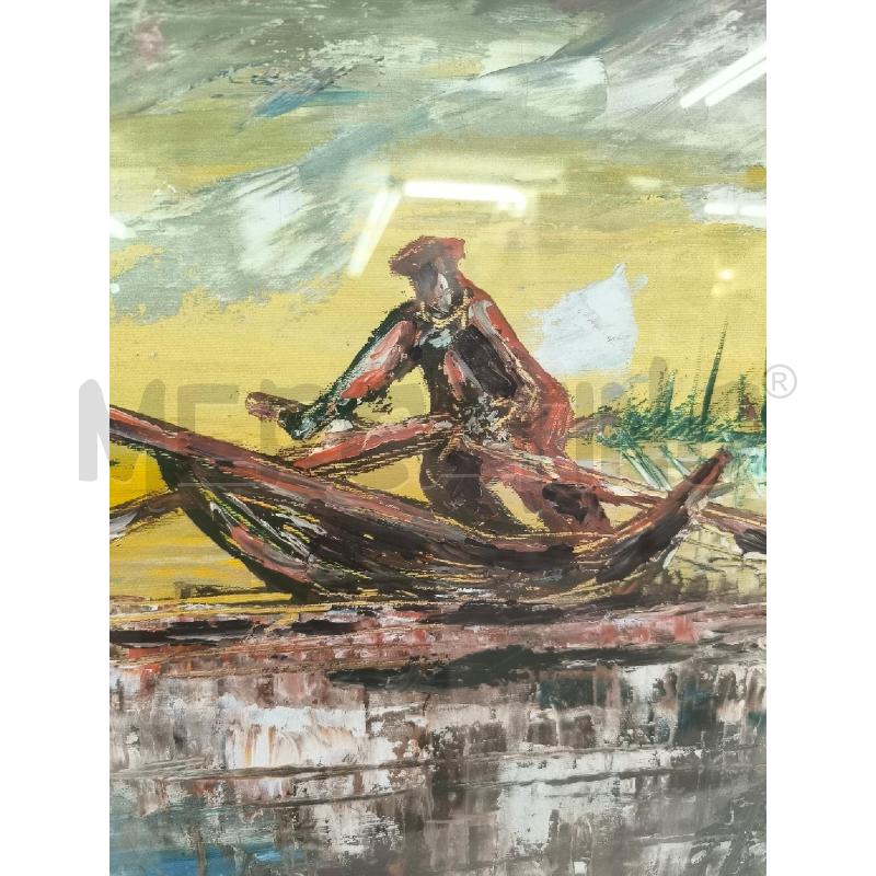 QUADRO NANDO OLIVI SPATOLATO RITORNO DEL PESCATORE | Mercatino dell'Usato Mestre 2