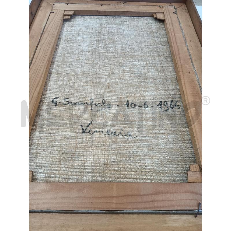 QUADRO OLIO SU TELA G.SCANFERLA BOTTIGLIA MELA BOCCALE  | Mercatino dell'Usato Mestre 3