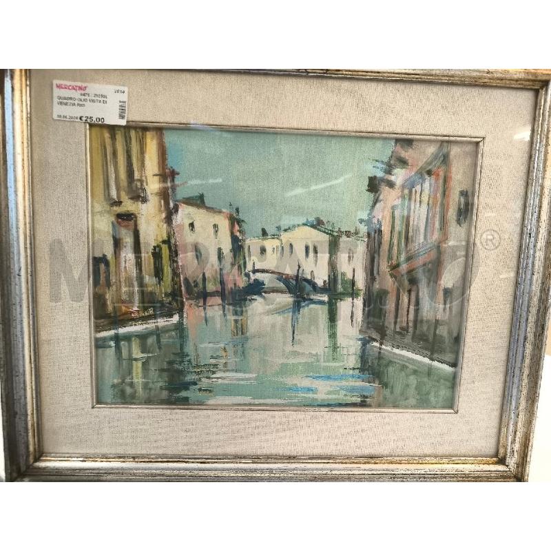 QUADRO OLIO VISTA DI VENEZIA RIO  | Mercatino dell'Usato Mestre 1